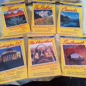 Vtg National Geographic Travel Driving Guides Collection